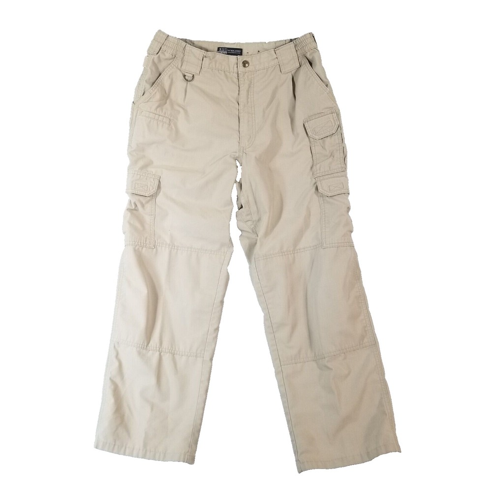 5.11 Tactical Cargo Pants Mens 34x29 Beige Taclite Pro Ripstop Outdoor Comfort